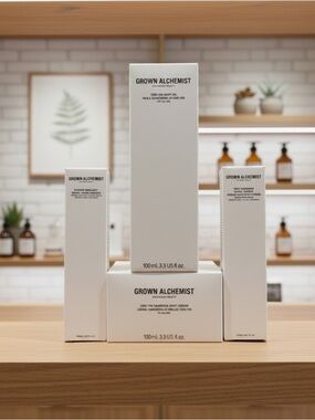 Grown Alchemist Skincare Set Body Oil Cream Exfoliant Mask Bundle